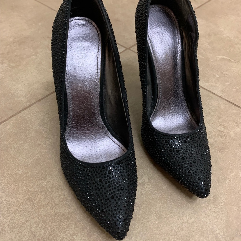 Black crystallized Stiletto’s by Diba